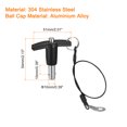 thumbnail image 2 of Unique Bargains T Handle Lock Pins, 25/64' Pin Dia. 25/64' Usage Length Stainless Steel Push-Button Quick Release Pin, 2 of 5