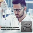 thumbnail image 2 of Safety Glasses Over Glasses Goggles Protective Eyewear For Work - Anti Fog Shooting Glasses Eye Protection With Clear Vision,scratch & Uv Resistant Sa, 2 of 5