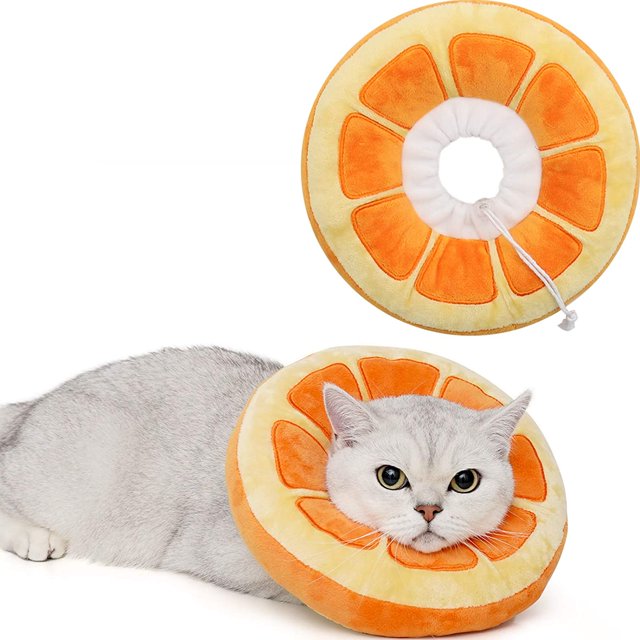 ORUYROP Adjustable Cat Cone Collar Soft, Cute Cat Recovery Collar, Cat Cones After Surgery for Kittens