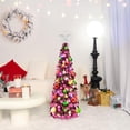 thumbnail image 3 of Fall Tree Home Decor Pop Up Tree with Lights & Timer & Modes Collapsible Tinsel Pencil Tree for Autumn Harvest Porch Thanksgiving Party Decorations Maple Leaves, 3 of 6