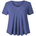 thumbnail image 1 of Woman Plus Size Short Sleeve Floral Blouses Henley T-Shirts V Neck Button Tunic Tops  M-4xl, 1 of 3