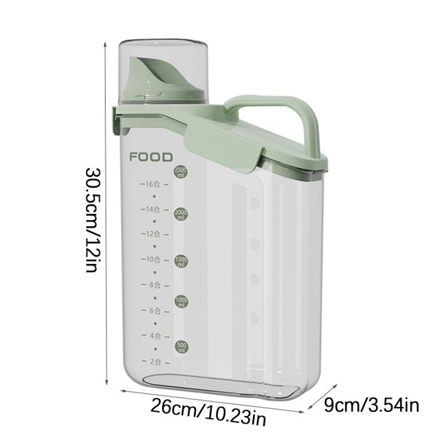 CEHVOM Distributeur de Céréales en Plastique Boîte de Rangement Cuisine Conteneur de Riz Alimentaire Liquidation