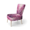thumbnail image 3 of Designart "Magical Magenta" Pink Abstract Landscape Upholstered Accent Chair - Modern Arm Chair For Living Room, 3 of 7