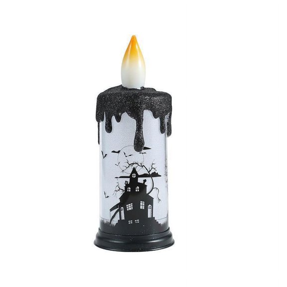 Style C Led Electronic Flameless Candle Light Halloween Decoration For Store Display And Home Decor Plastic C