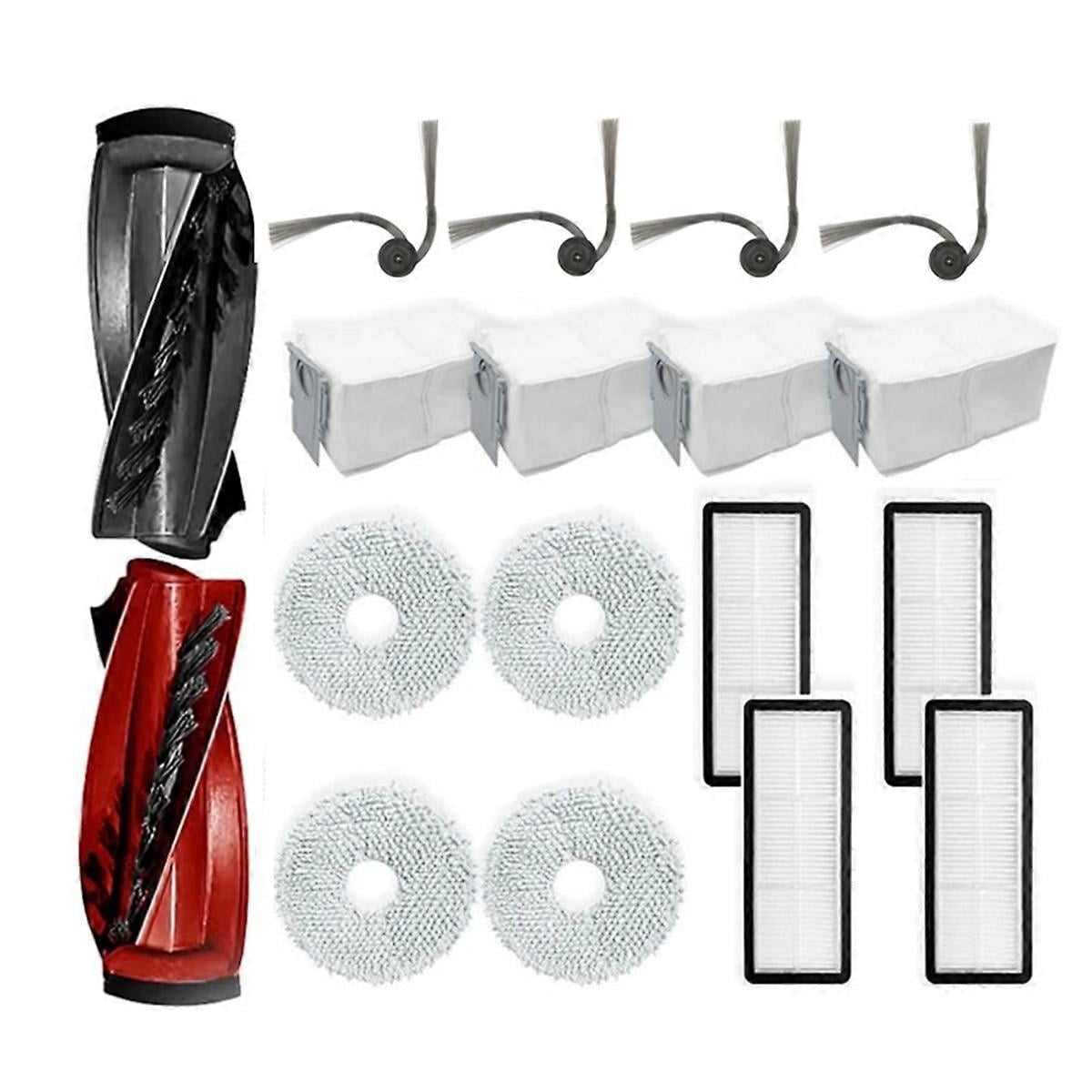 For Roborock Qrevo Curve Robot Vacuum Parts,Main Brush Set Dust Bags