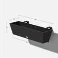 thumbnail image 2 of Veradek Pure Series Railing 36" Planter 2 Pack Black, 2 of 9