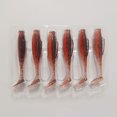 thumbnail image 2 of 6.7Cm/2.3G 6Pcs Fishing Lure Soft Plastic Paddle Tail Swimbait Bass Wobblers, 2 of 8
