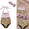 thumbnail image 1 of 2017 Kids Girls Swimmable Mermaid Bikini Set Swimsuit Swimwear Bathing Costume, 1 of 5