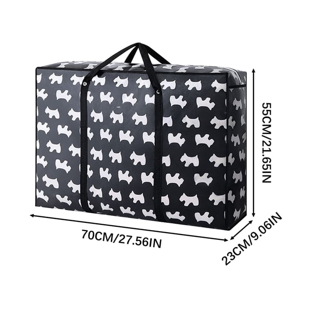 Yhmxh Sacs de Rangement Réutilisables Très Grands avec Poignées et Fermetures Éclair Robustes, Sac de Déménagement Lavable Ultra Résistant, Organisateur de Garde-Robe et sous le Lit pour Literie, Organisation et Rangement des Couvertures Décoration Intérieure