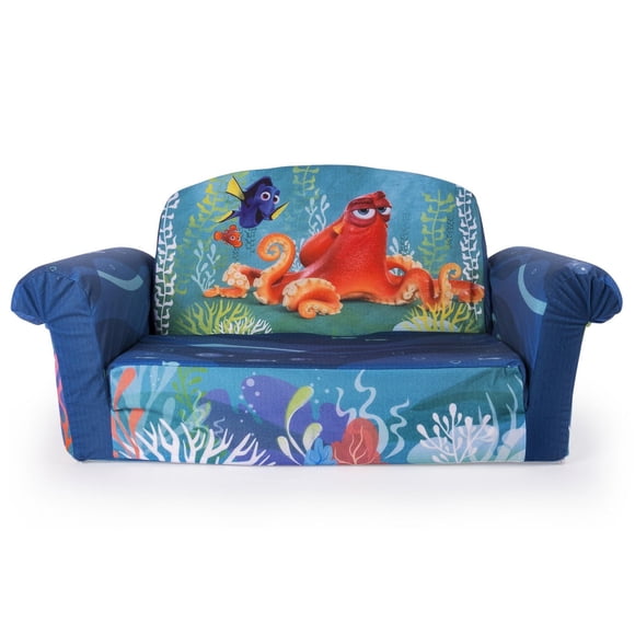 Marshmallow Furniture, Children's 2 in 1 Flip Open Foam Sofa, Disney Pixar Finding Dory, by Spin Master