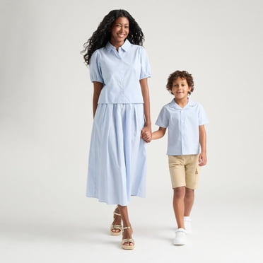 Chemise boutonnée à manches courtes et coupe carrée Mexx Maman et Moi