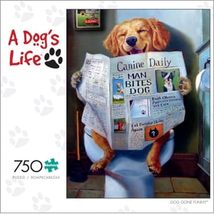 Buffalo Games A Dog's Life Dog Gone Funny 750 Piece Jigsaw Puzzle