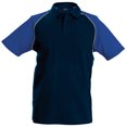thumbnail image 1 of Kariban Mens Contrast Baseball Polo Shirt, 1 of 1