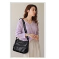 thumbnail image 4 of Women' Adjustable Strap PU Leather Crossover Handbag Small Casual black, 4 of 7