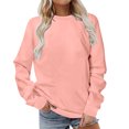 thumbnail image 1 of hotojiny Workout Tops for Women Plus Size Long Sleeve Crewneck Sweatshirt Oversized Lightweight Basic Pullover Fall 2025, 1 of 6