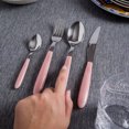 thumbnail image 3 of ARIMI Nilu Ensemble de Coutellerie Italienne en Acier Inoxydable 24 Pcs - Service pour 6 - Poignée Rose, 3 of 4
