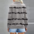 thumbnail image 4 of 2023 Chandail de Mode pour Femmes Rabais de 50 % Liquidation Mode Ample Col Roulé Imprimé Fermeture Éclair Manches Longues Chandail Haut Blouse, 4 of 5