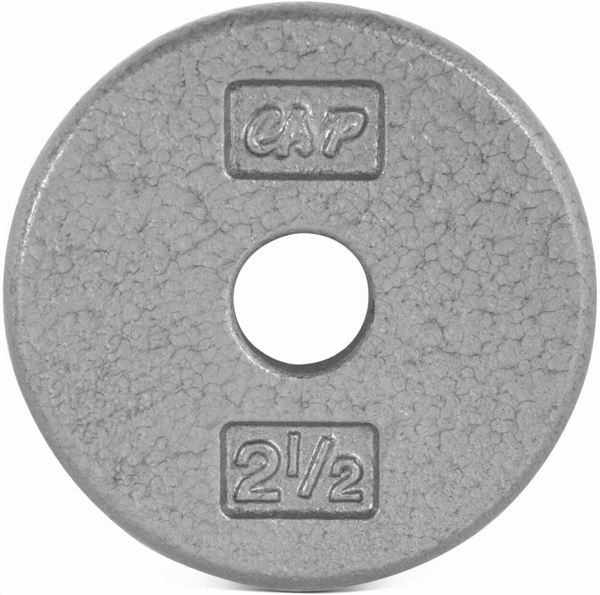 CAP Barbell Standard 1-Inch Cast Iron Weight Plate, 25 lb, Single, Grey