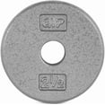 thumbnail image 1 of CAP Barbell Standard 1-Inch Cast Iron Weight Plate, 5 lb, Single, Grey, 1 of 4