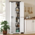 thumbnail image 2 of HOMCOM Armoire de Garde-Manger 72 Pouces, Armoire de Rangement de Cuisine pour Salle à Manger, Blanc, 2 of 10
