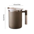 thumbnail image 3 of TIMIFIS Kitchen Appliances Coffee Mug Portable Double Layer Stainless Steel Mug with Lid and Handle Induction Heatable Insulated Coffee Mug for Travel Camping Office Storage & Organization, 3 of 7