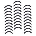 thumbnail image 4 of OULII 180 Pcs Coussinets de Recourbe-Cils en Silicone Noir Outil de Curling Professionnel Accessoires, 4 of 8