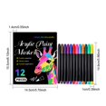 thumbnail image 3 of SLYNSHome 12 Color Paint Pen Markers Pen for Adult Coloring Books,Point Marker Pen for Journaling Note Taking Drawing Study Supplies, 3 of 8