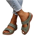 thumbnail image 4 of Fsgntruao Sandales Compensées Décontractées de Mode pour Femmes Dames Chaussures Pantoufles d'Extérieur, 4 of 6