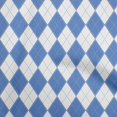 thumbnail image 1 of oneOone Rayon Medium Blue Fabric Check Argyle Sewing Craft Projects Fabric Prints By Yard 56 Inch Wide, 1 of 4