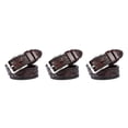 thumbnail image 3 of relayinert Classy And Durable PU Belt For Men Wear-resistant And Fine Workmanship Coffee Coffee 110cm 3Set, 3 of 6