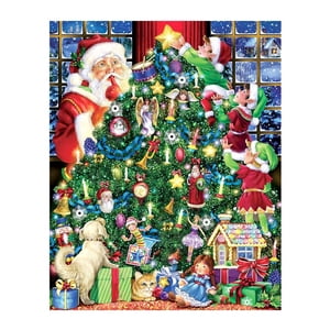 Jindong et Series Pièces 1000 Puzzle Enfants adultes 1mm Puzzle de Noël Jouet de Puzzles de Noël