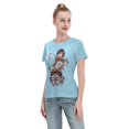 thumbnail image 4 of T-Shirt Basique à Manches Courtes pour Femmes Attaque Mikasa Ackerman Géant, 4 of 6