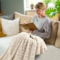 thumbnail image 3 of TIMIFIS Throw Blanket 120*200cm Super Soft Warm Solid Warm Plush Fleece Blanket Throw Rug Sofa Bedding, 3 of 5