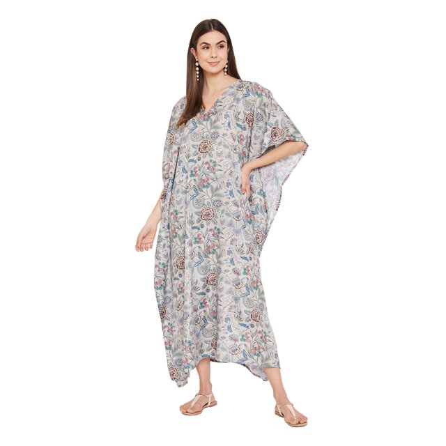 Oussum Caftan pour Femmes Robe Été Ample Décontractée Grande Taille Robe de Soirée Imprimée Caftan Long pour Dames Robes Élégantes en Ligne