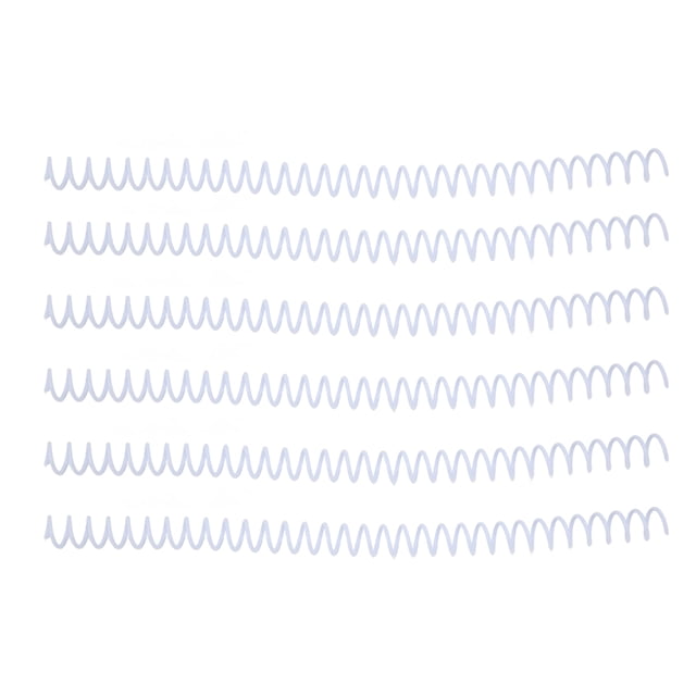 Spiral Binding Coil, Easy Cutting Large Capacity Sheet Binding Comb Pretty Colour For Paper White