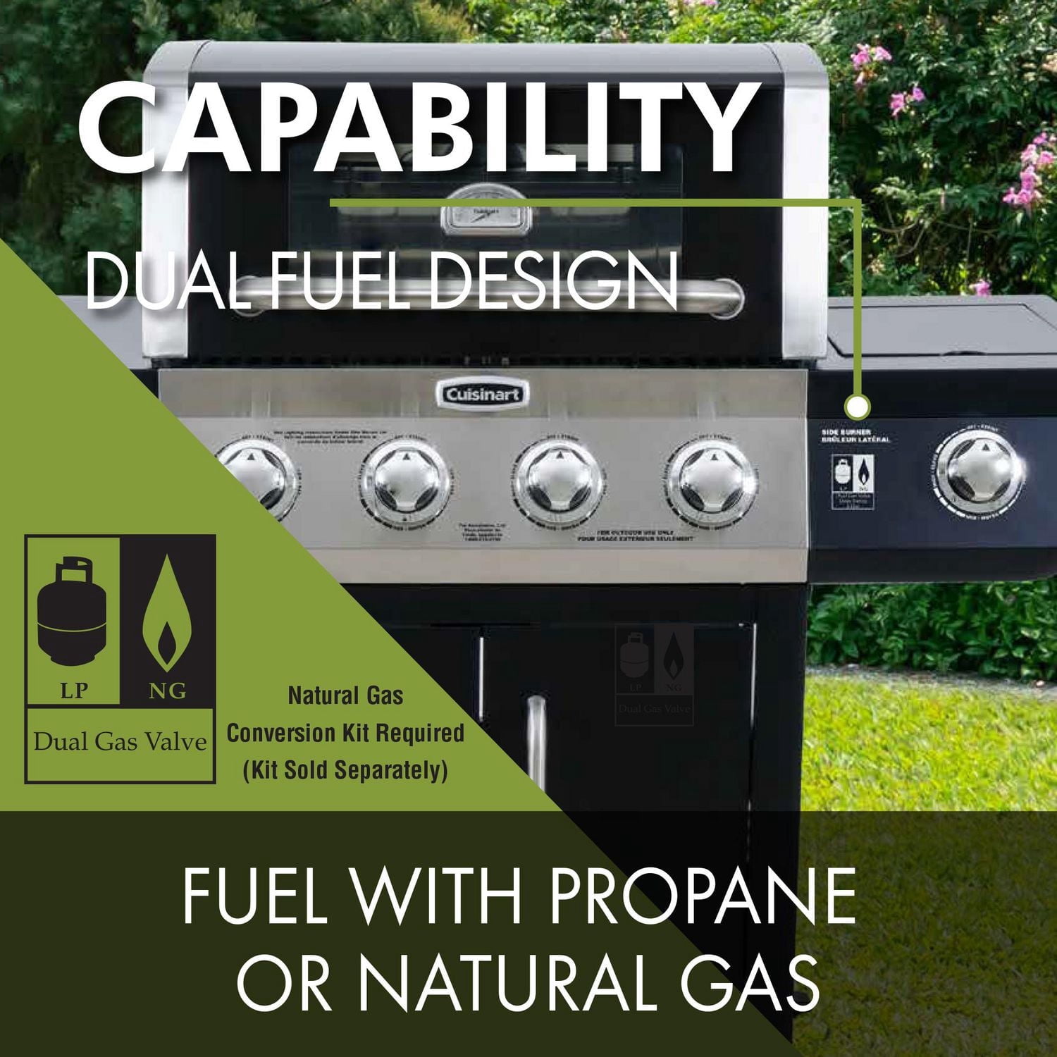 Cuisinart Four Burner Dual Fuel Gas Grill