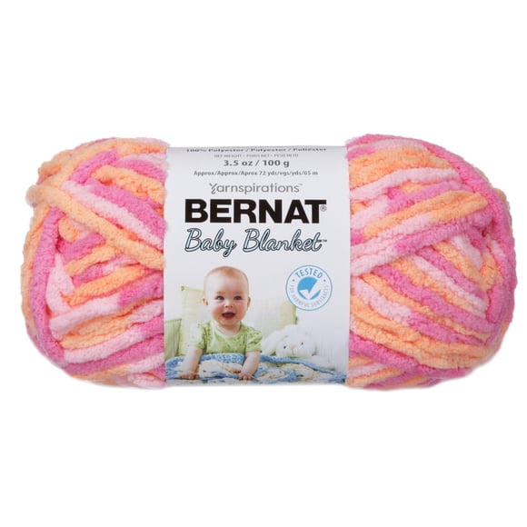 Bernat Baby Blanket Yarn-Peachy