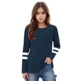 thumbnail image 3 of RXIRUCGD 2025 Vêtements d'Été pour Enfants T-shirt à Rayures Mode Mignon Col Rond Manches Longues, 3 of 6