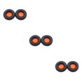 thumbnail image 4 of QualitChoice Coussinets d'Oreille Coussins Écouteurs de Jeu Coussinets Ronds en Cuir Manchon en Maille Coussinets de Rechange pour Skullcandy Hehs2.0 Orange Ensemble de 3, 4 of 6
