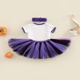 thumbnail image 4 of Halloween Barboteuse Imprimée Layette pour Filles Jupe en Tulle et Coiffe, 4 of 9