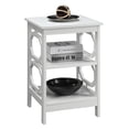 thumbnail image 2 of Convenience Concepts Omega Square End Table in White Wood Finish, 2 of 7