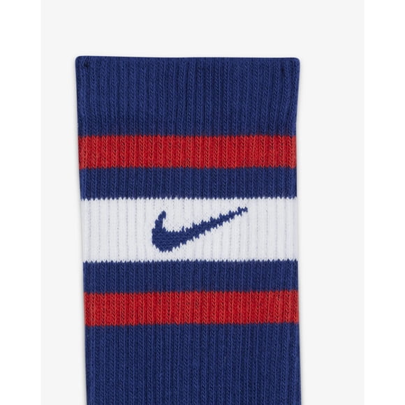 Nike Men`s Everyday Plus Cushioned Crew Socks 3 Pairs (Multi(DH3415-905)/R, Large)
