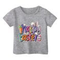 thumbnail image 4 of MIASHUI T-Shirt Amusant pour Enfants avec Lapin, Filles Garçons, Manches Courtes, Col Rond, Pâques, Gris, 10-11 Ans, 4 of 4