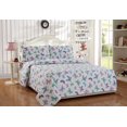 thumbnail image 4 of Mk Collection Comforter Set Butterfly Purple Pink Turquoise Green Flowers New (Twin), 4 of 9