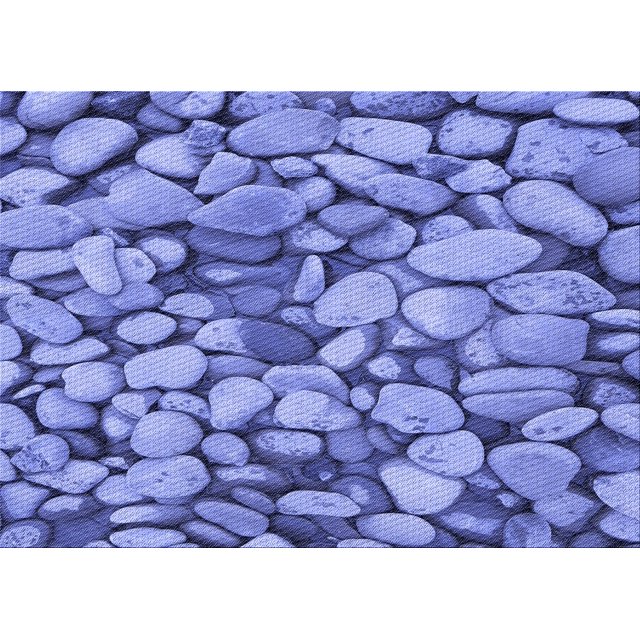 Ahgly Company Tapis d'Intérieur Lavables à la Machine en Denim de Transition Bleu, 7' x 9'