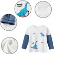 thumbnail image 3 of KYAIGUO T-Shirt à Manches Longues pour Bébés Garçons 1-9 Ans T-Shirt Décontracté pour Enfants Printemps Automne Dessin Animé Col Rond, 3 of 9