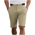 thumbnail image 2 of Mens Shorts, Men's 5" Golf Shorts, Solid Color, Polyester with Pockets for Outdoor Sports, Summer Wear, 2 of 7