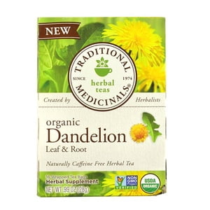 Traditional Medicinals Tea, Organic Dandelion Leaf and Root Tea, 16 Bags