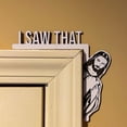 thumbnail image 1 of Funny Home Decor Door Sitter, Wood Frame Corner Decoration, Wall Mountable, Rustic Style, for Living Room, Reflective Surface Holder, Decorative Shelf, Small Space Organizer, Natural Wood Hzhnb, 1 of 9