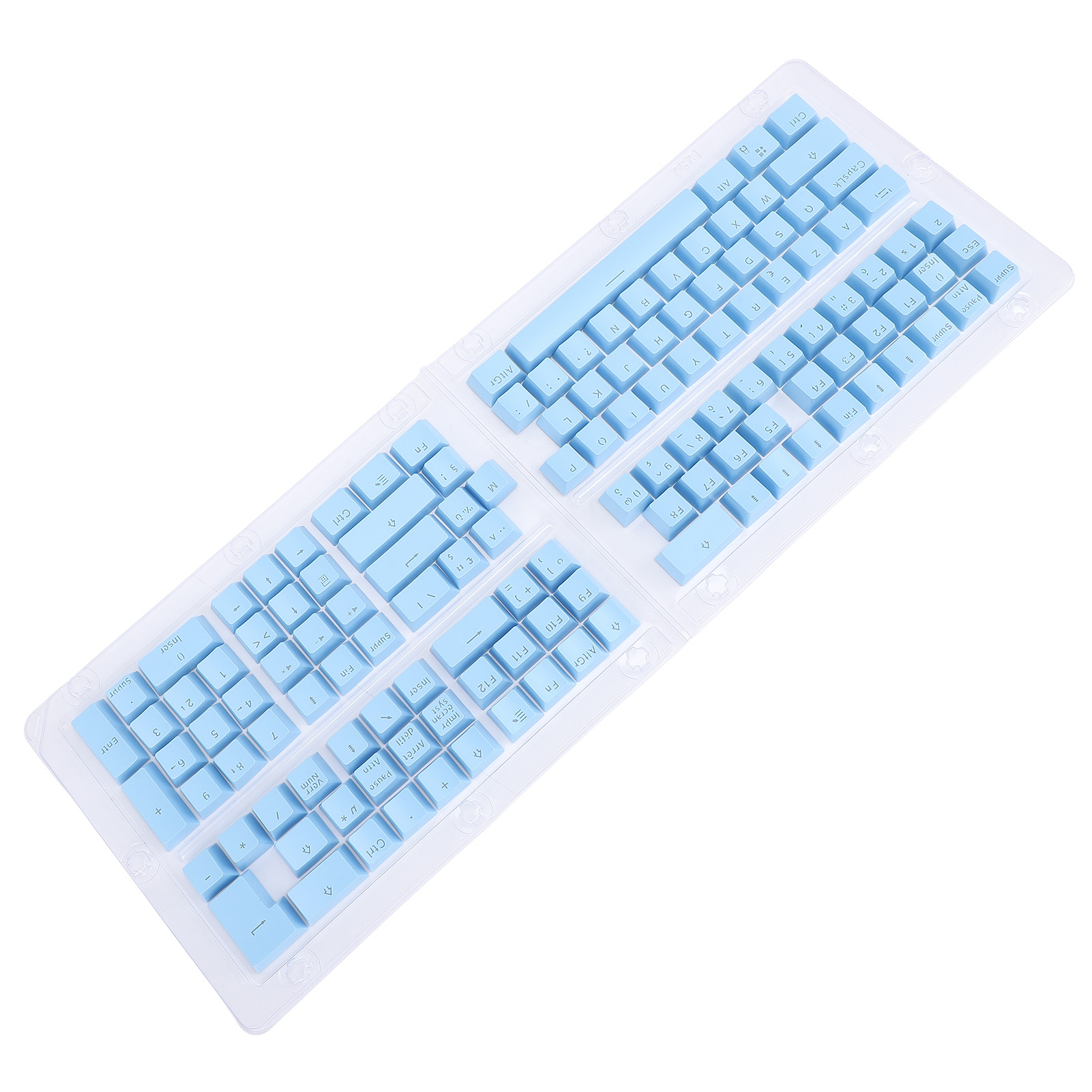 French Keyboard Keycap 132 Keys, Applicable Keyboards for 61, 64, 68, 84, 87, 96, 98, 100, 104, 108 Keyboards, Mechanical Keyboard Keycaps, Easy To Replace, for Office Home